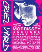 モリッシー、バウハウス、DEVOらが5月にロサンゼルスで開催されるフェス「Cruel World Festival」に出演決定！